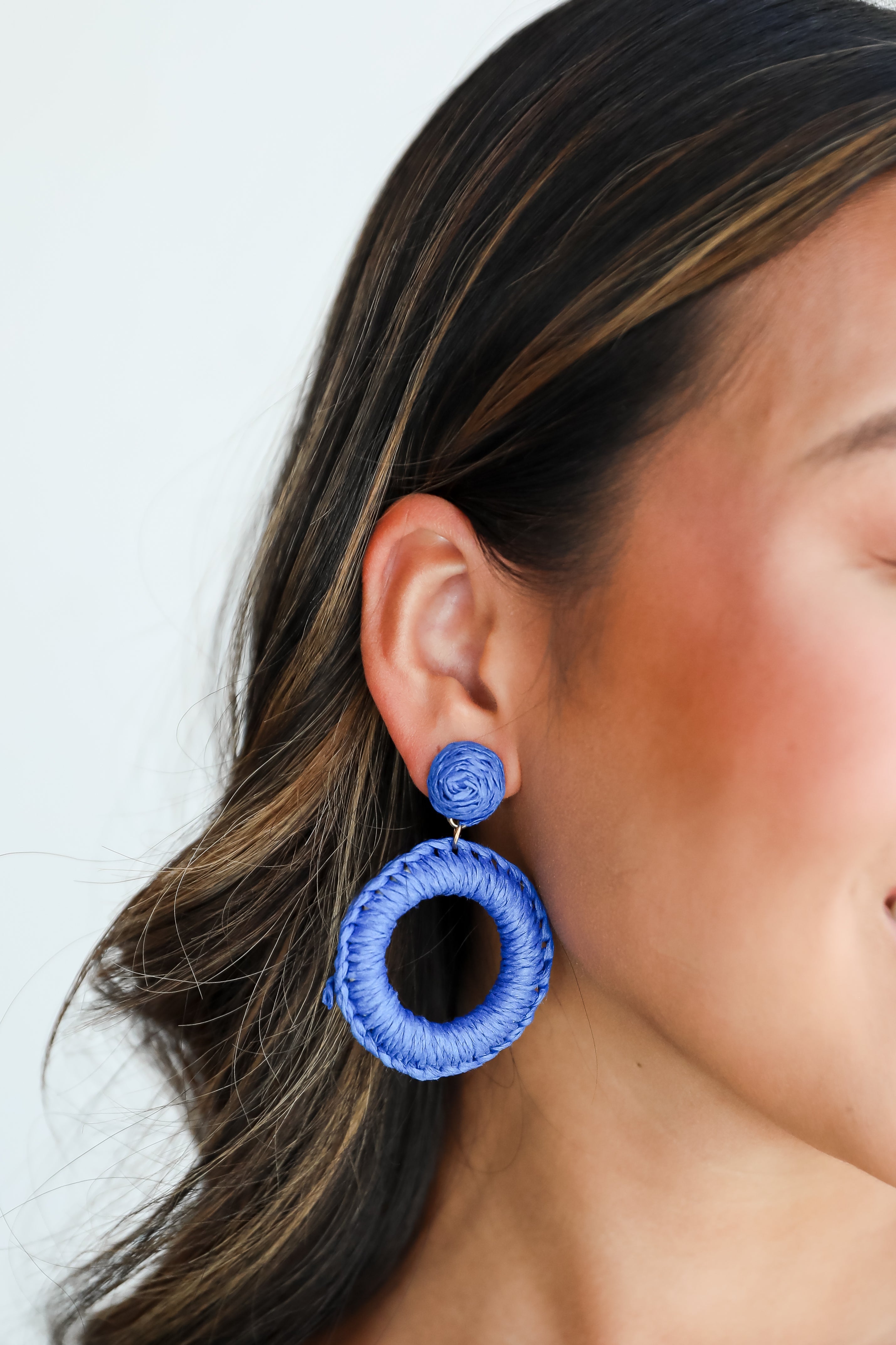 FINAL SALE - Phoebe Straw Statement Earrings