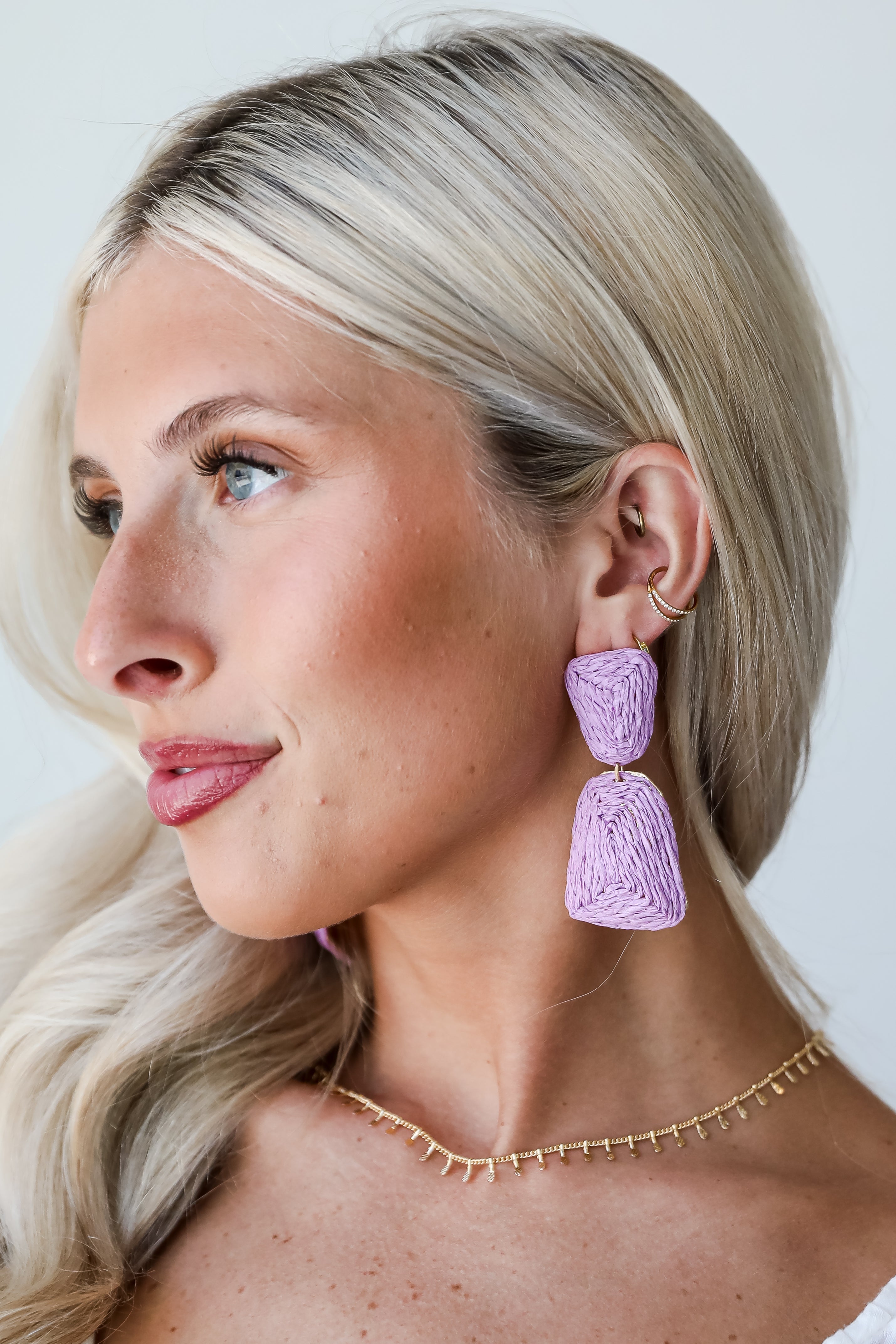 FINAL SALE - Sara Straw Statement Earrings